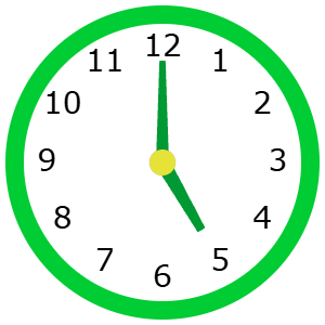 17時00分