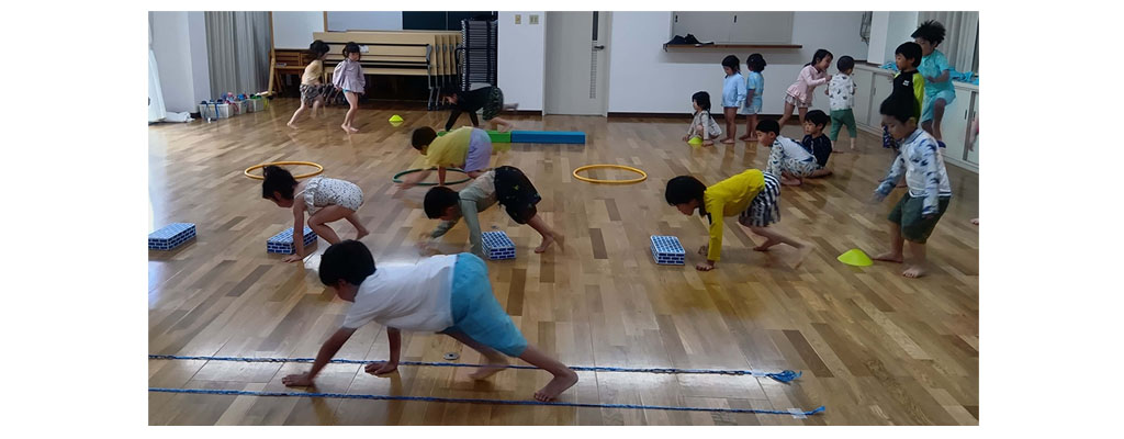 幼児の毎日体操の様子